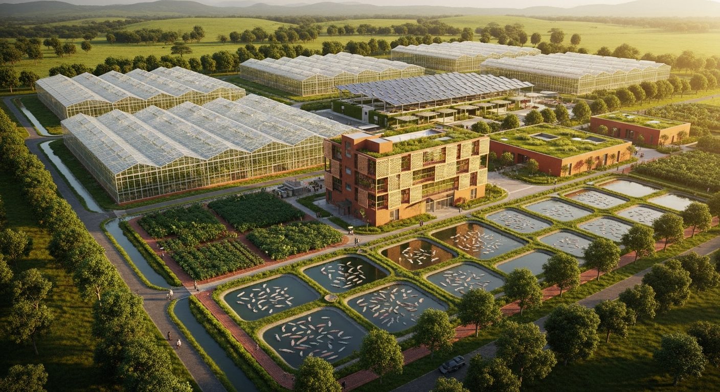 Agriculture quarter aerial