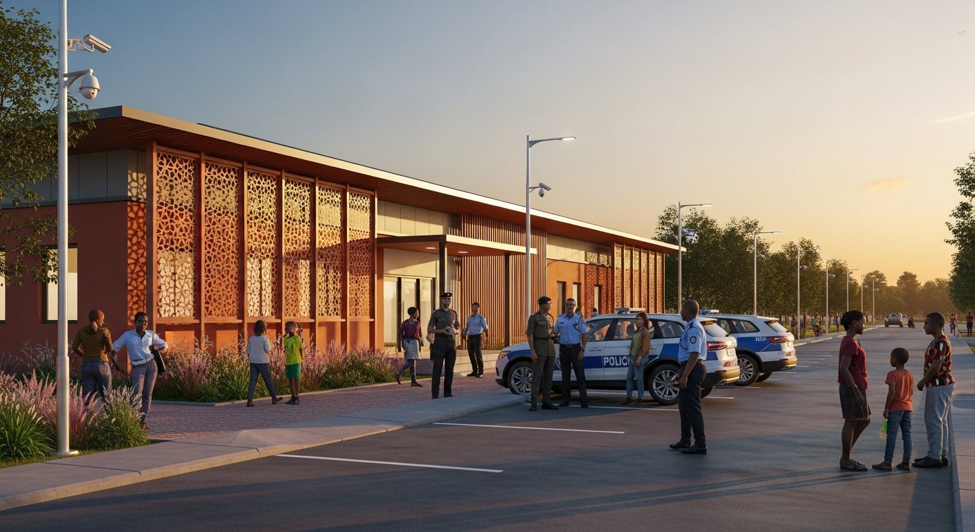 Community police station and CCTV