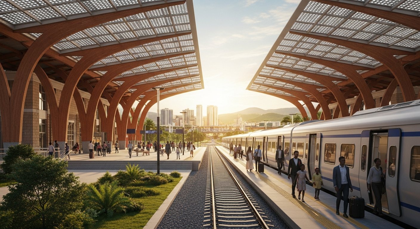 Inter-city rail station