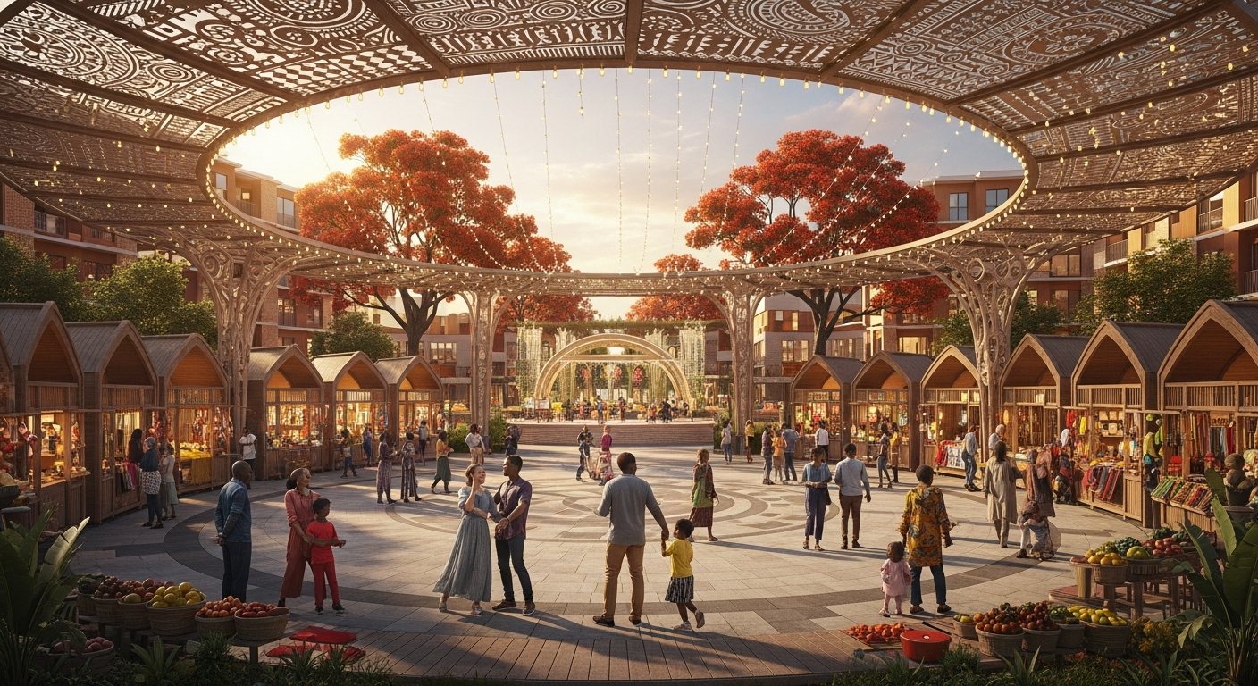 The cultural and marketplace square