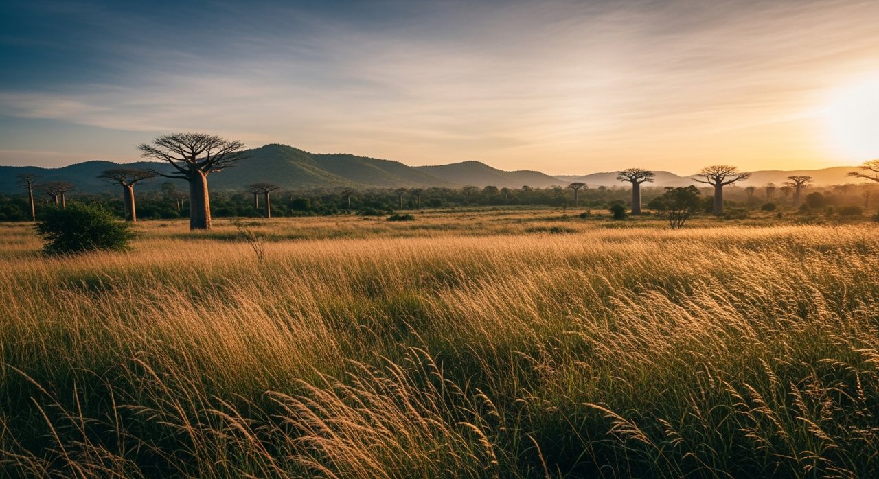 Untouched bush at dawn