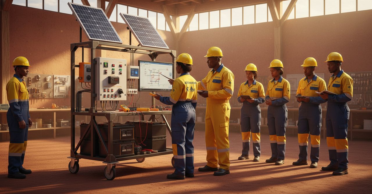Solar PV training rig